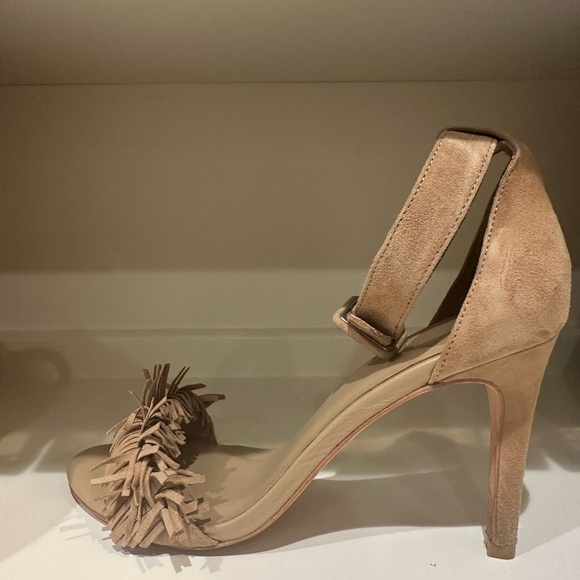 Joie Pippi Fringe Suede Stiletto Sandals - Size 9 - Picture 8 of 14